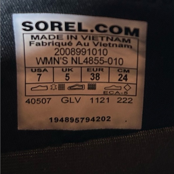 Sorel Woman’s Black Sneakers/ Sorel Ona / NWOT, NWOB/ Size 7 - Picture 8 of 9